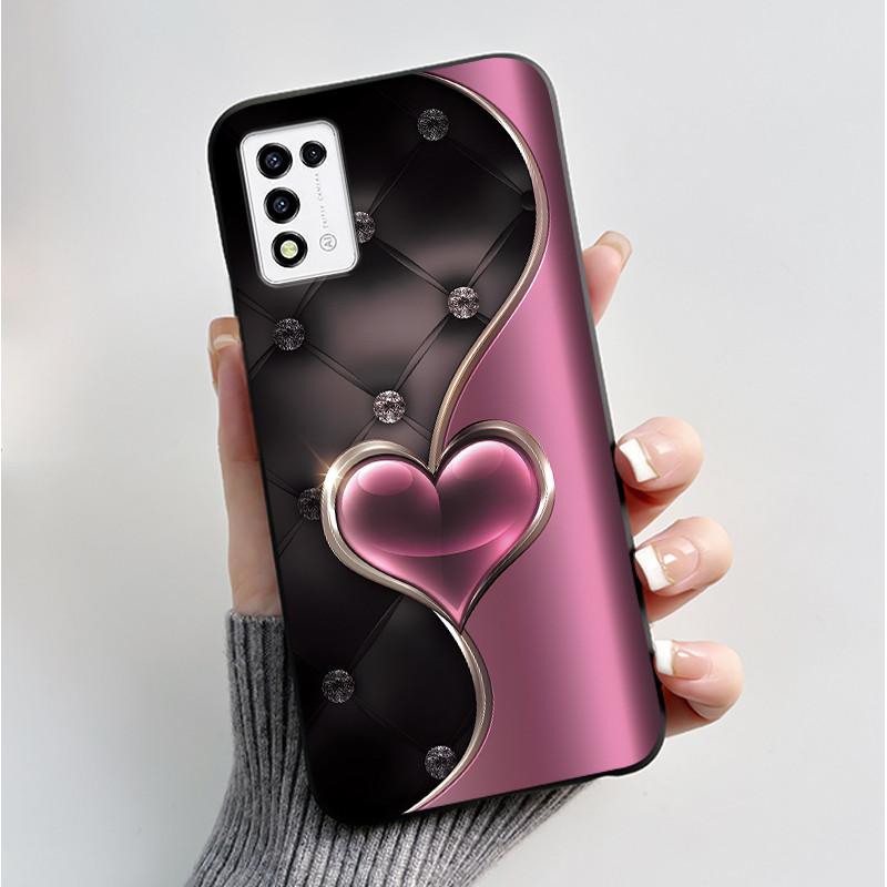 Phone Case For ZTE Libero 5G III A202ZT / Libero 5G II A103ZT Casing Fashion Butterfly Flower Black Soft TPU Case Silicone Cover