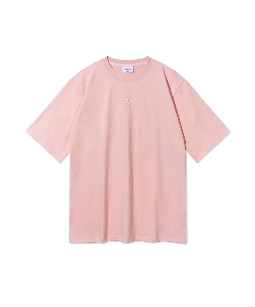 Bajal Va 3D Logo Short Sleeve T-Shirt Pink
