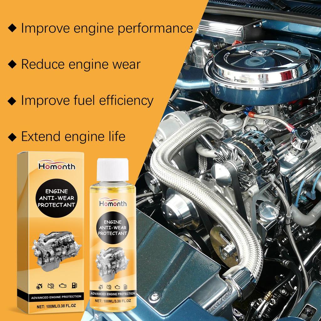Homonth Engine Wear Protection Agent, Vehicle Noise Reduction, Vibration Dampening, Corrosion Prevention, Car Cleaning and Maintenance Agent