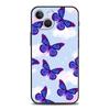 Butterfly Crystal Luxury Phone Case For iPhone 11 12 13 14 15 Pro Max Mini X XR XS 7 8 Plus SE Soft Silicone Cover Black Funda