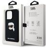 Karl Lagerfeld Klhmp15Lskhpplk Iphone 15 Pro 6.1 Czarny/Black Hardcase Silicone Karl Head Print Magsafe