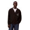 Cool Feeling V-Neck Knitted Cardigan Sweatshirt Men Sweater Space-Black 4RB212G