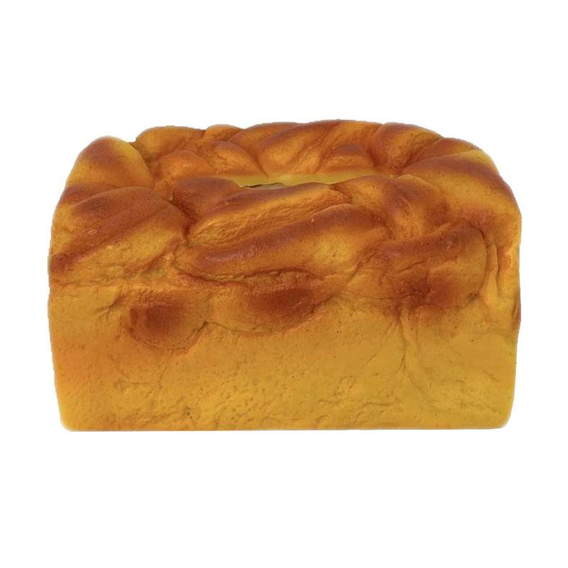 1Pc Creative Funny Bread Tissue Box Artificial Elastic Butter Toast Shape Storage Box Simulation Bread Design Drawer Napkin Box