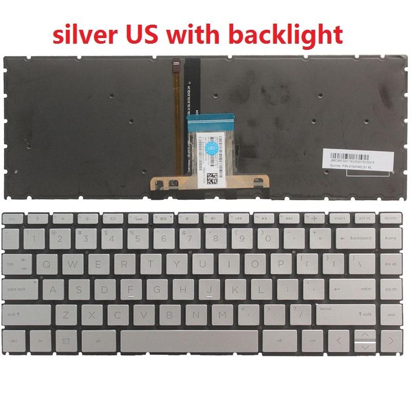 Russian/UK/US/Latin laptop keyboard for HP Pavilion X360 14-CK 14-CD 14M-CD 14-CE 14-DQ TPN-Q221 Q207 14-DG TPN-I131 TPN-W131