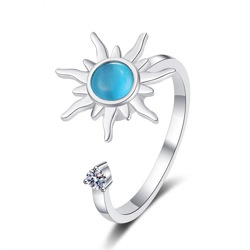 Women s Chic Rotatable Ring: Niche Design, Cold Style, Light Luxury Adjustable