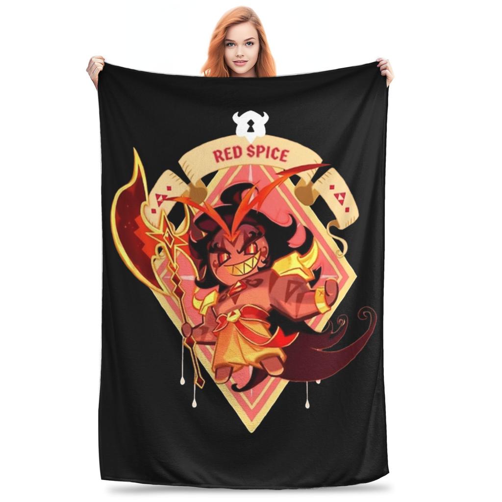 Apple Candy Cookie Run Kingdom Blankets  Flannel Vintage Soft Throw Blanket for Bed Sofa Textile Decor