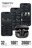 TOZO E2 True Wireless Bluetooth Independent Left and Right Stable Low Deep Clear Sound Clear Touch Charging Case Perfect for Web and Everyday Black
