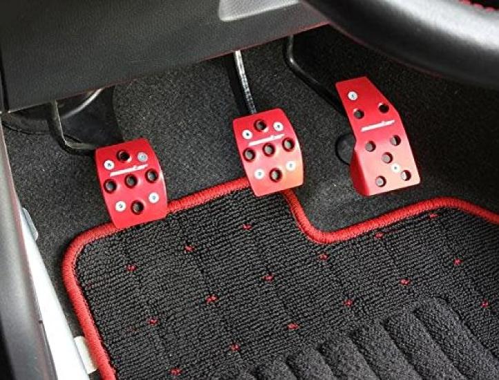 MONSTER SPORT Sports Driving Pedal Cover Red Anodized for Swift Sport ZC31S MT 849520-4650M (Improved Heel and Toe, Control Feel)