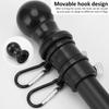 1.8M Stainless Steel Telescopic Flag Pole Wall Mount with Tangle-free 360 Rotating Rings Guide Banner Flag Pole Holder
