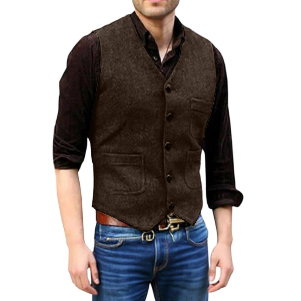 Men's  Leisure  Self-Cultivation  Suit  Vest  Coat