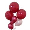 Wine Red Latex Balloons, 12-Inch, 3.2g, for Weddings & Birthdays