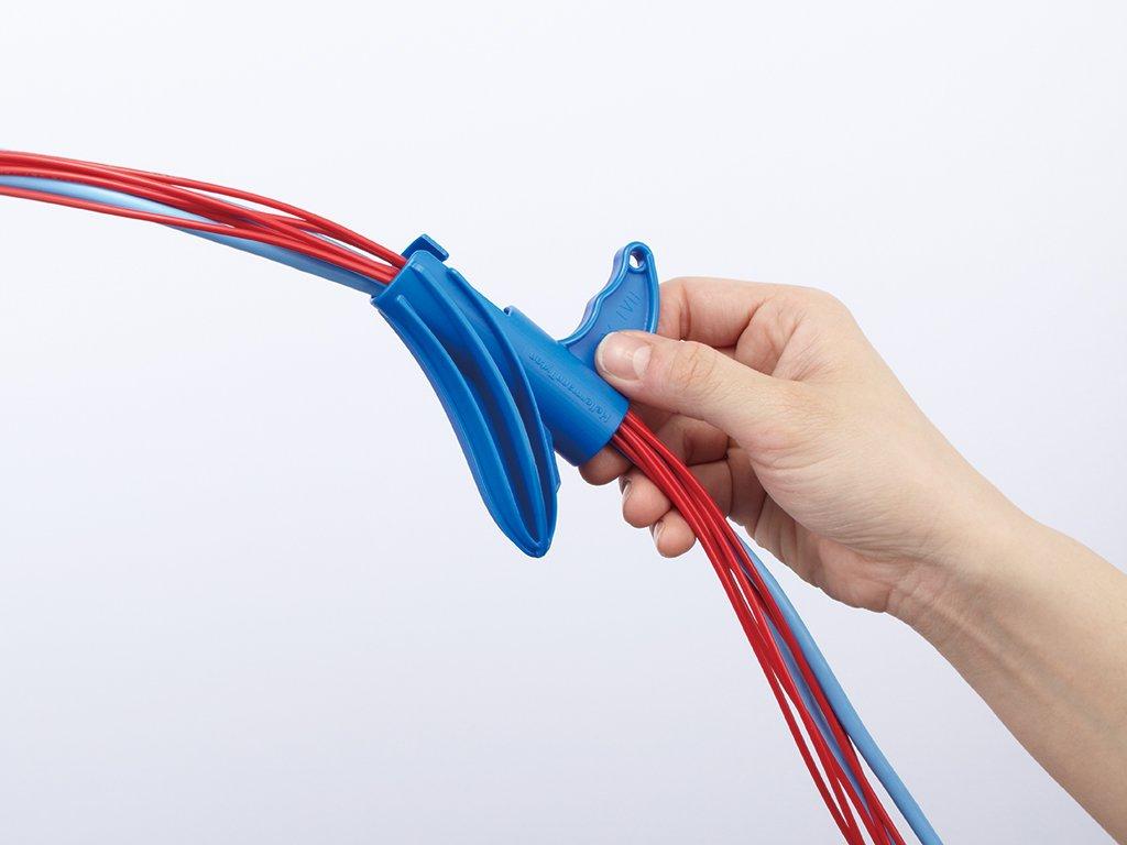 HellermannTyton Hela Wrap Wire Bundling and Protection Tubing (Includes 1 HAT Tool), Weather-Resistant, Black, 25m, HWPE8-W