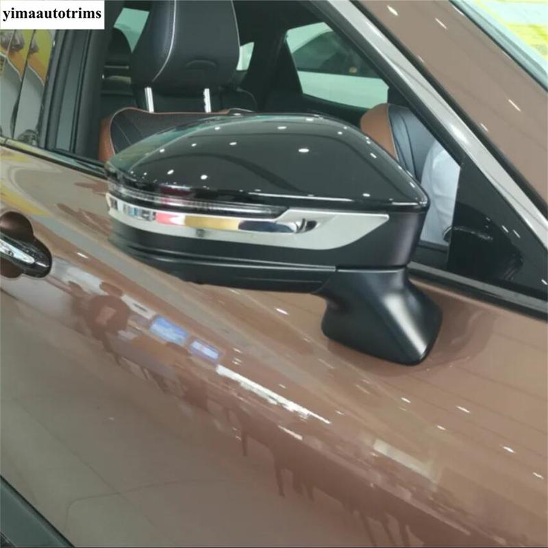 Rearview Mirror Strip Decoration Protection Cover Trim For Toyota Prius 60 Series  2024 Stainless Steel Accessory Exterior