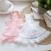 Pet Spring Princess Skirt Lace Strap Skirt Teddy Tank Top Dog Clothes for Small Dogs Puppy Clothes