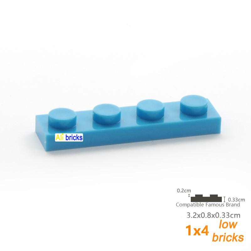 

30pcsCompatible Assemblage Construction Toysets 3710 1x4 Dots DIY Building Up Modules Learning Toy Imaginative Size Specification Thin Figures Bricks