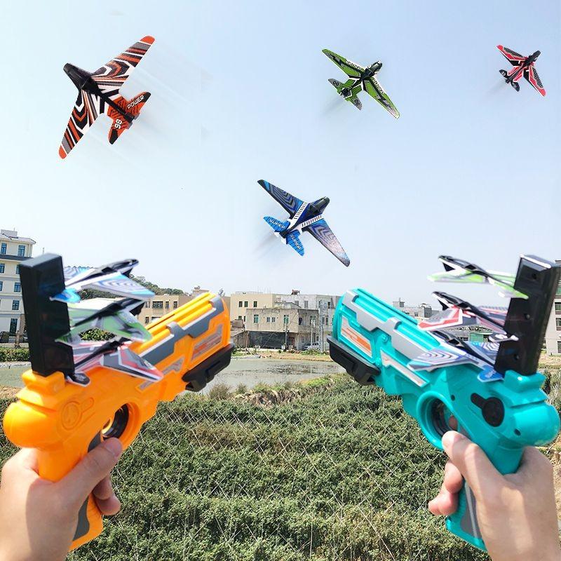 Exciting Toy Gun Nerf Foam Airplane Launcher For Safe Outdoor Fun And Air Battles