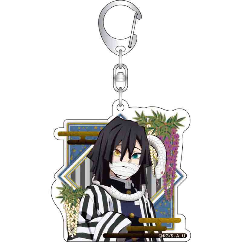 Anime Demon Slayer Keychain Tokitou Muichirou Rengoku Kyoujurou Kanroji Mitsuri Kamado Tanjirou Keyring Bag Car Key Chain Gift