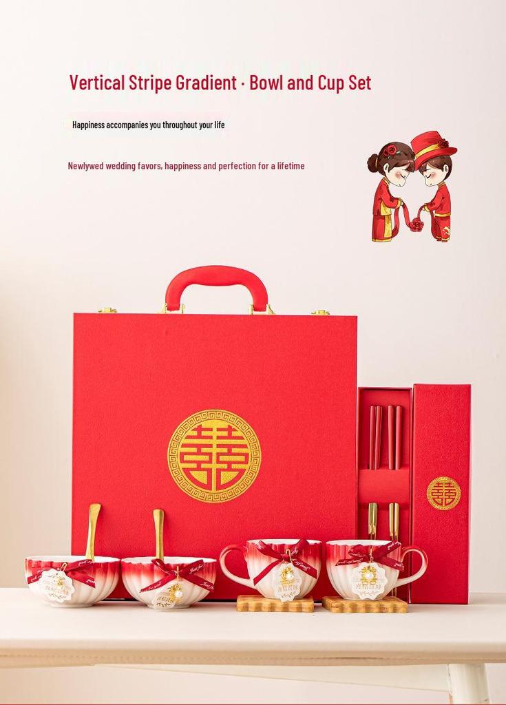 Luxury Tableware Wedding Gift for Newlyweds and Best Friend's Bridal or Engagement