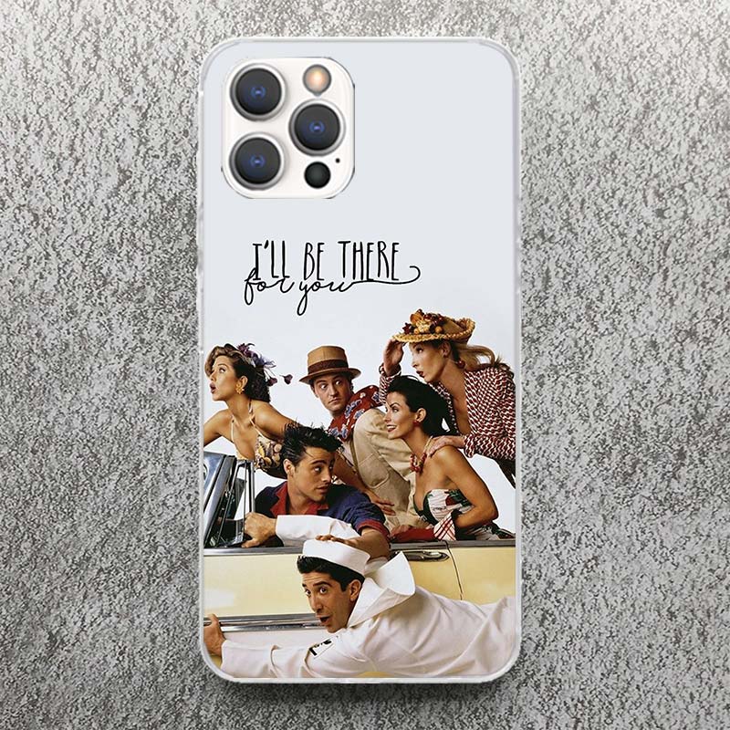 Friends Tv Show Funny Family Print Soft Case for iPhone 17 Air 16 16E 15 14 Plus 13 Mini 12 11 Pro Max Phone Shell SE 7 8 Patter