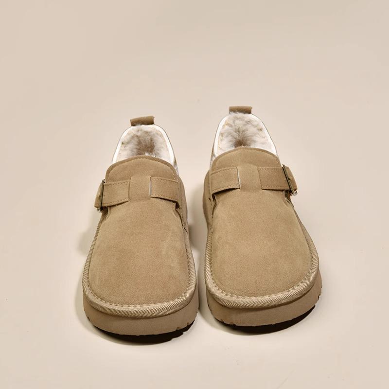 Женские зимние ботинки Birkenstock на плоской подошве с флисовой подкладкой 2025 - Теплые лоферы мокасины 37