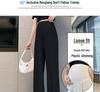 Women's Summer Ice Silk Maternity Pants - Thin, Straight Leg, Petite, Drapey Wide-Leg Style