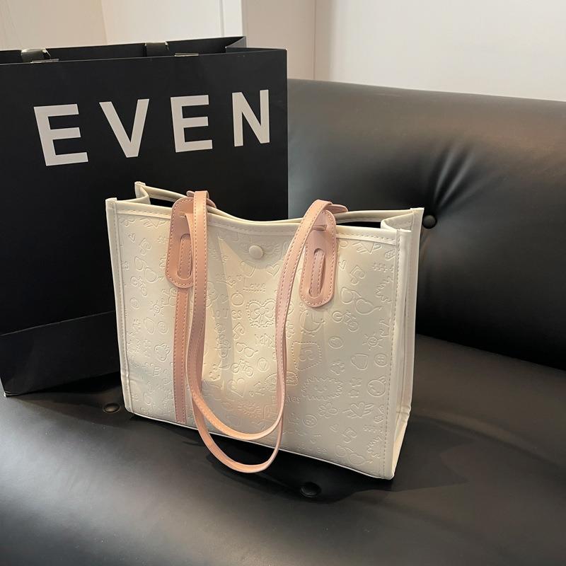 Bag Women's Large-capacity New College Student Class Shoulder Bag Niche Tote Bag Commuter Bag