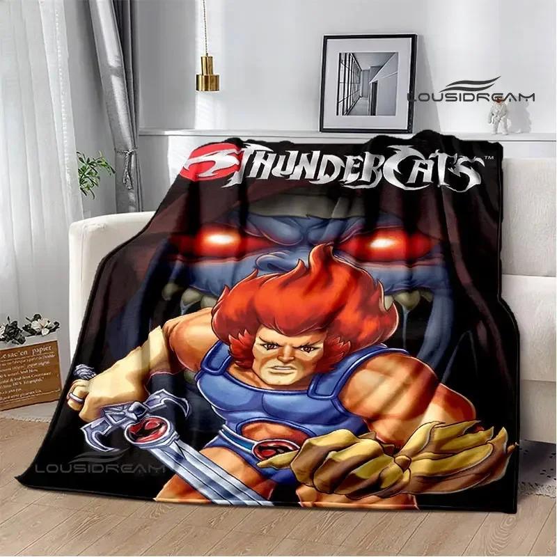 Thundercats Cartoon-Druckdecke, warme Decke für Kinder, T-Flansch-Decke, Heimreisedecke, Bettauskleidung, Geburtstagsgeschenk