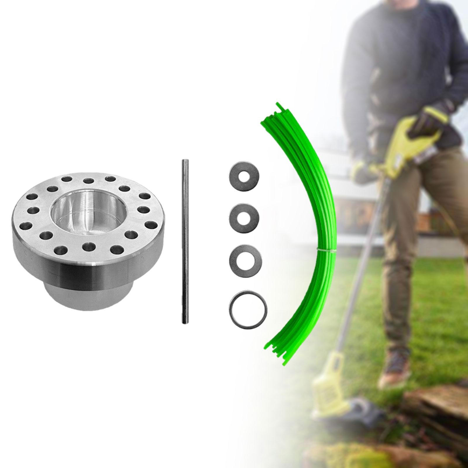 

Насадка для газонокосилки, сменные детали для алюминиевой щетки для удаления сорняков, леска для газона зелёный