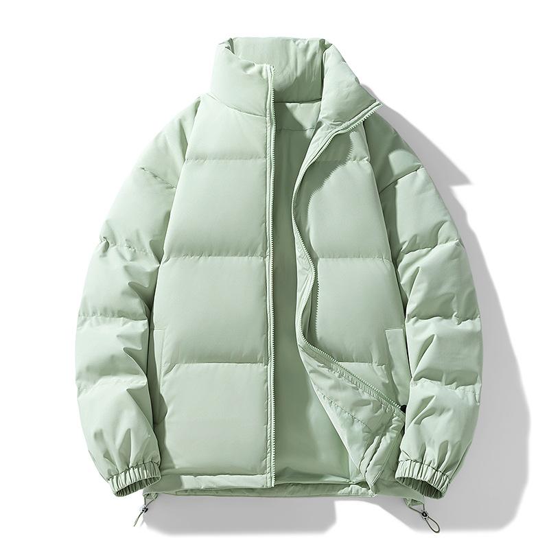 Cotton Jacket for Men and Women In The Same Style for Winter Thick Loose Cotton Jacket for Couples Solid Color Bread Jacket for Cotton Jacket