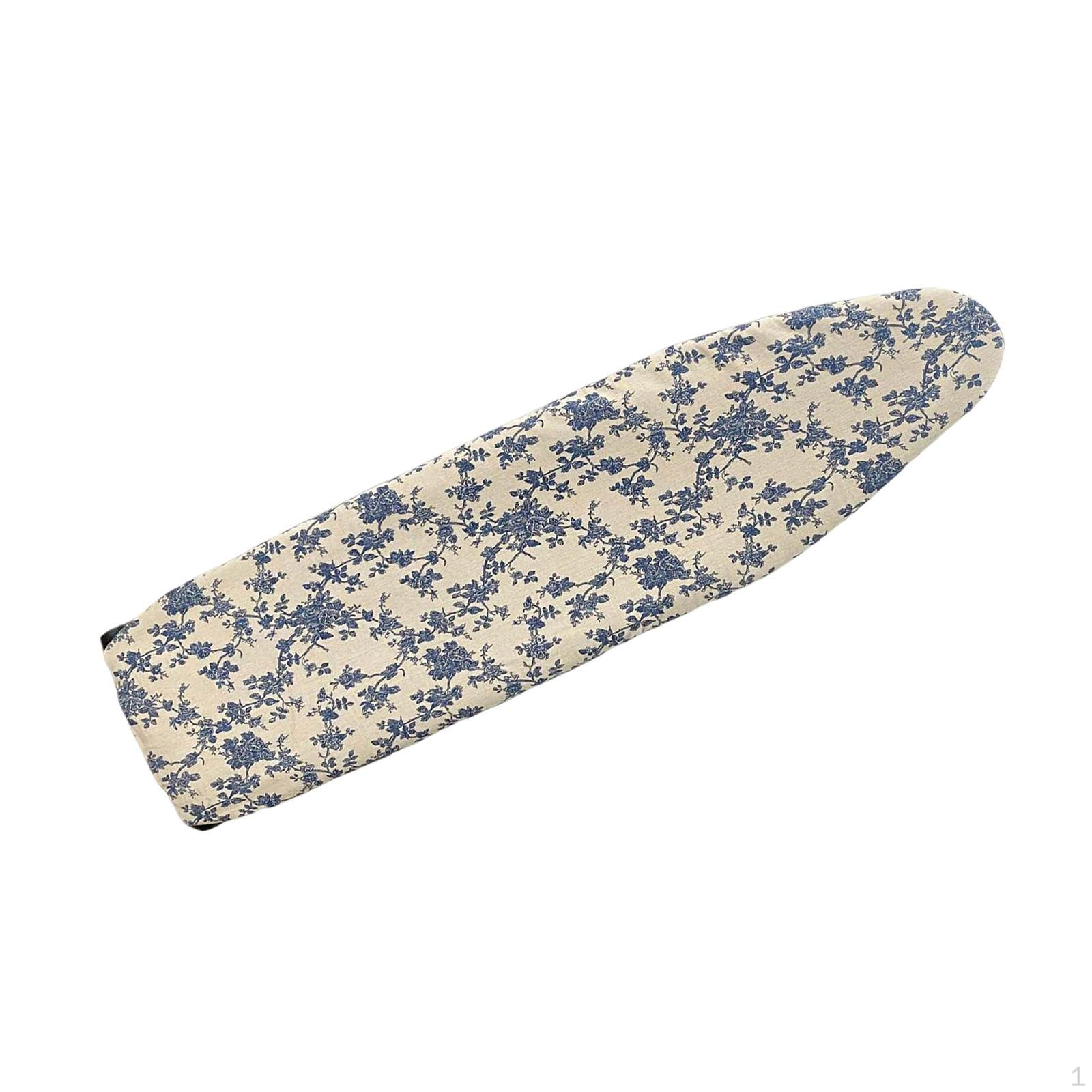 

Ironing Board Cover Easy to Install Foldable Reusable Super Thick Durable Washable Heat Resistant Blue rose