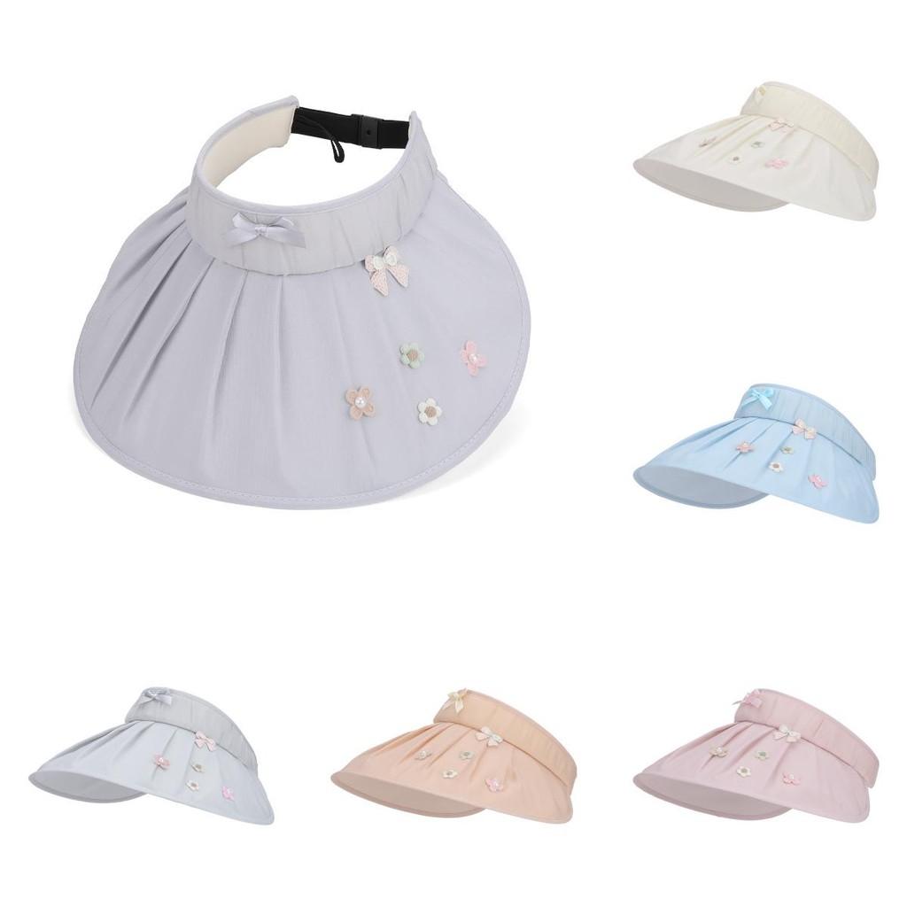 Summer Sun Protection Hat For Women With Large Brim And Butterfly Bow For Outdoor Travel