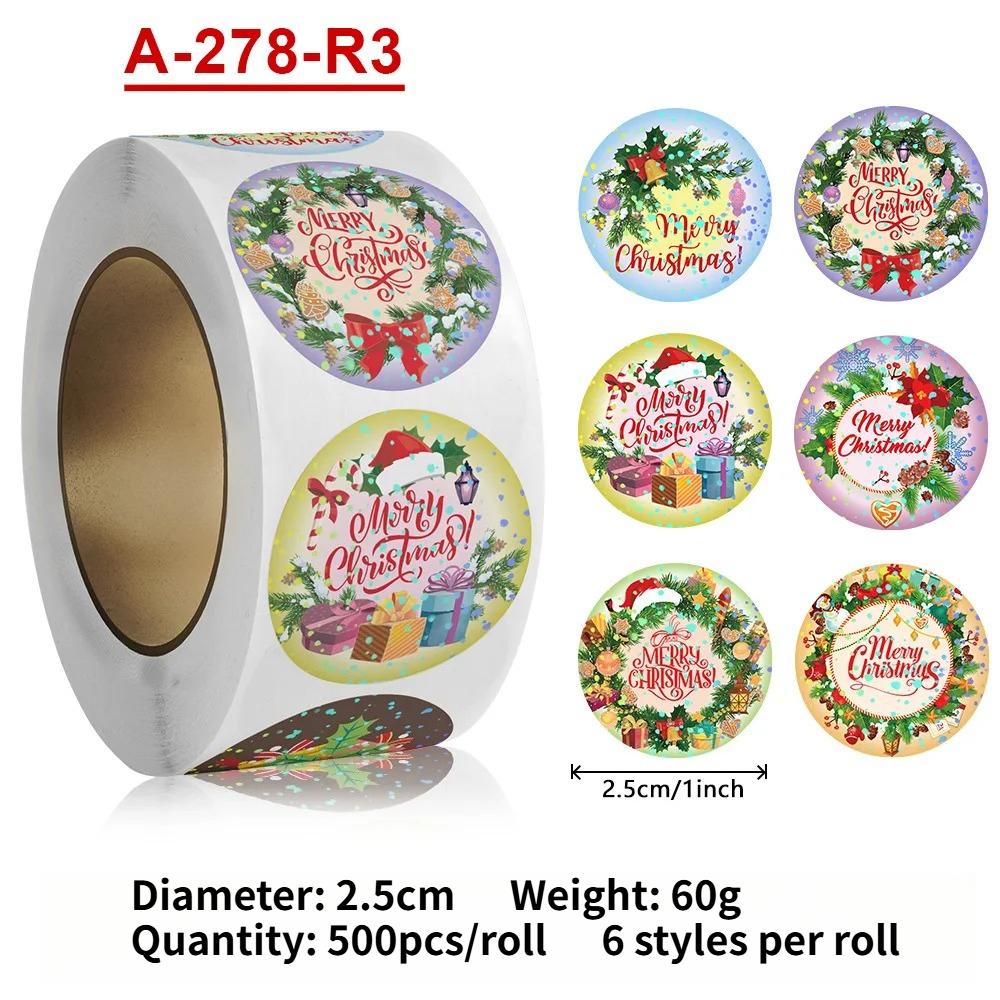 Multi-Use Christmas Stickers - For Kids Gifts Food And Sealing Decor