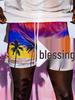 Trendy Brand Men's Quick-Dry Mesh Shorts - American Summer Style for Outdoor Sports & Beach