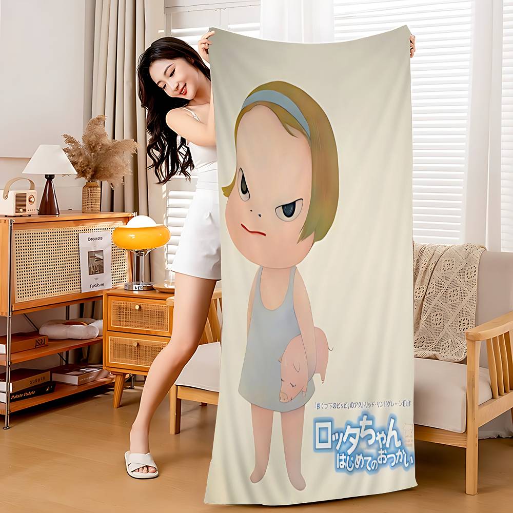 Y-Yoshitomo Nara Big Microfiber Beach Towels Quick Dry Towel Sand Beach Towels Pool Towel for Travel Swim Pool Yoga