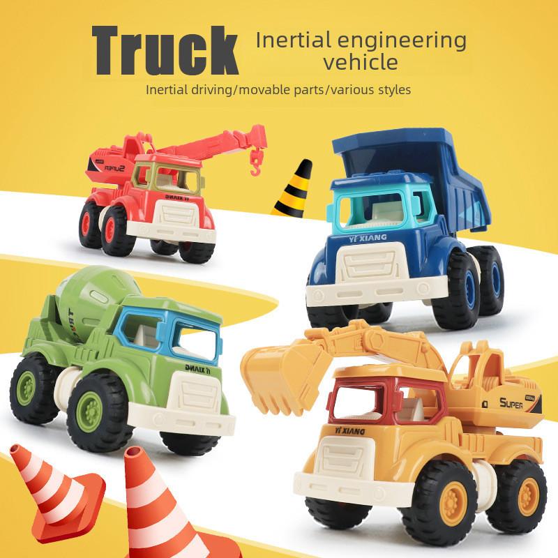 Childrens Inertia Engineering Toy Car Set With Movable Parts For Toddler Development And Imaginative Play