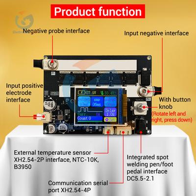 ZK-XW2 Portable Spot Welder Dual Pulse Upgrade 3000A Spot Welding Machine DIY 18650 Lithium Battery Nickel Steel Copper Sheet