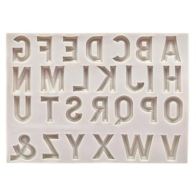 1 Stück Silikon Backform Großbuchstaben DIY Kuchenform für Fondant Schokolade Dekorationswerkzeug