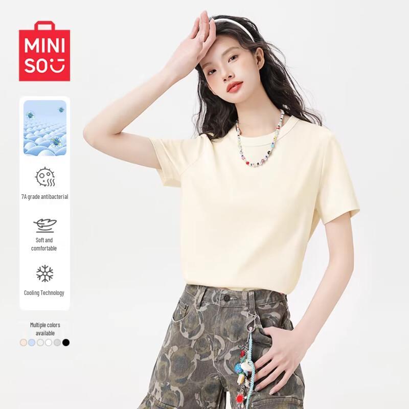MINISO Women's Anti-Bacterial Short Sleeve T-Shirt