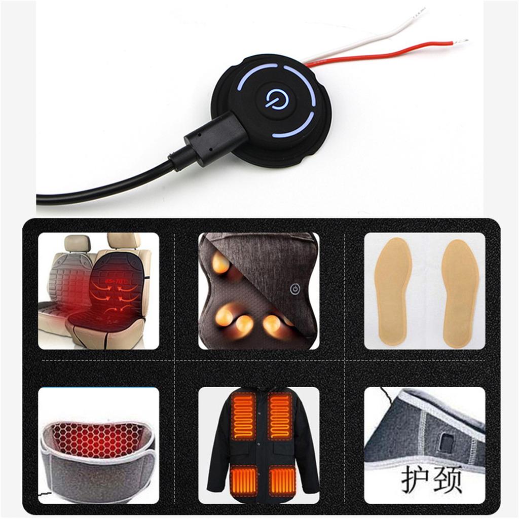 Typ-C Silikon Druckknopfschalter Momentanschalter Einfach zu installieren Temperaturregelschalter Wasserdicht Beheiztes Kissen