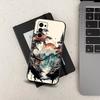 Art Japanese Style For Samsung Galaxy A73,31,Note,72,41,8,9,52,J7,22,71,53,32,Soft Black Silicone Cover Case