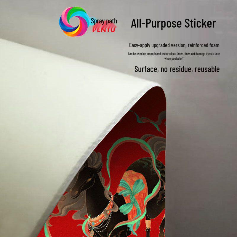 

Reusable Silicone Dot Stickers: Easy to apply, remove, and reposition without residue or surface damage. Perfect alternative to magnetic stickers. Universal Sticker 1.27m x 26m білий