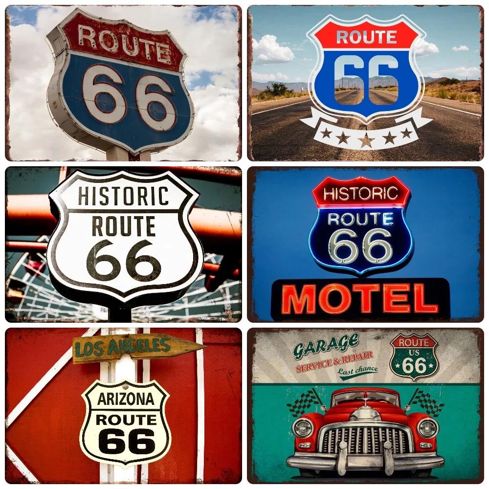 Vintage Metal Sign Plate, Garage Wall Decor, Man Cave, Gas Station Printing, Home Decor, Bar, Pub, Club, Retro, Route 66, WY1