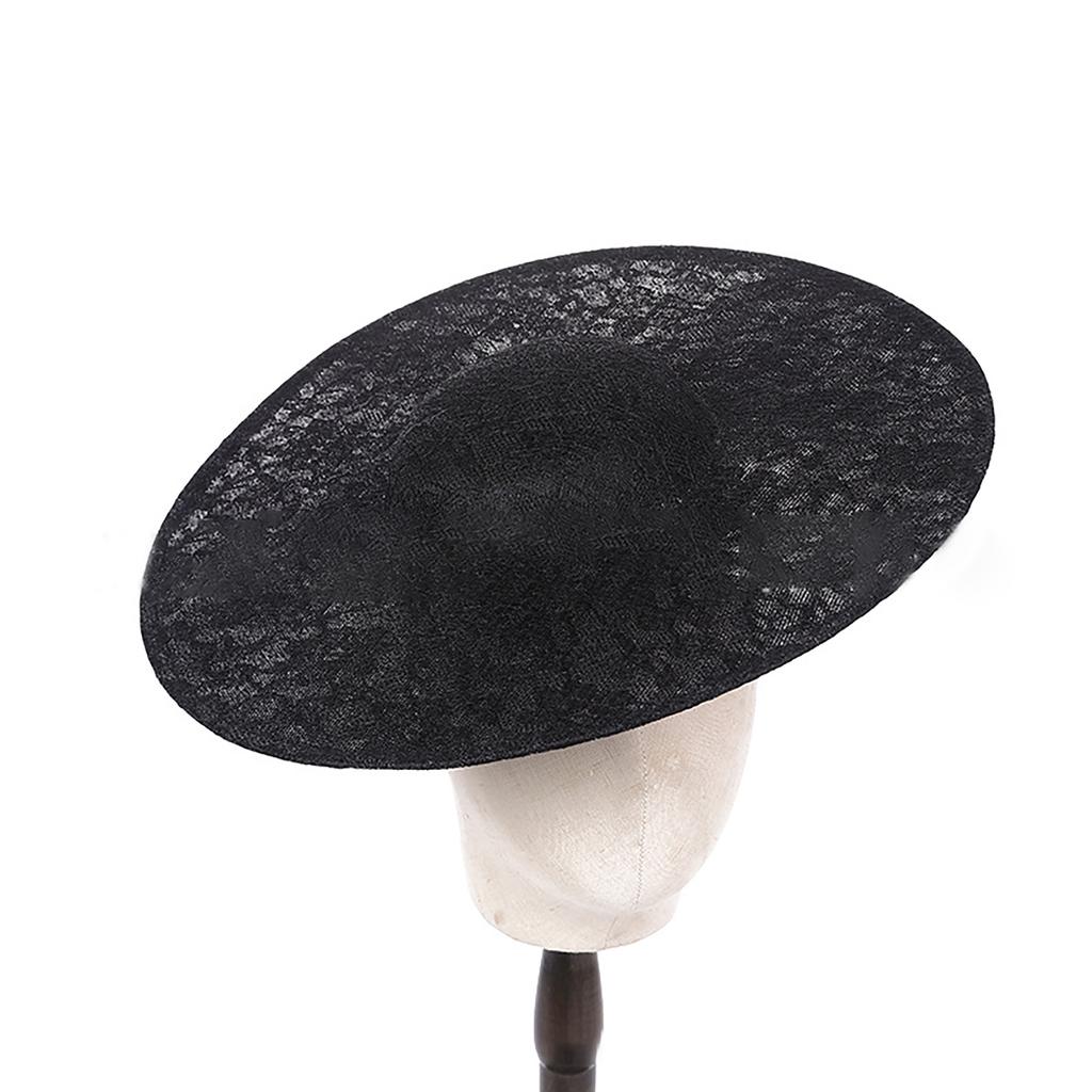 Handmade Hat Base Sinamay Bonnet Base for Hat Making Unique Teaparty Fascinator Hat Base Cocktail Party Round Hat Base