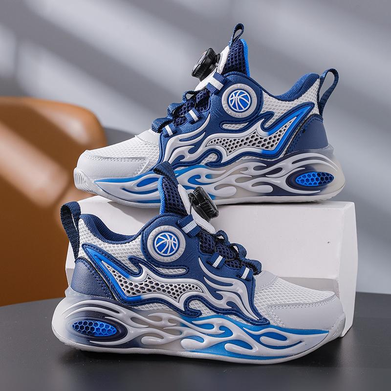 Boys' shoes mesh breathable spring and autumn new 2025 handsome middle-aged and older children's sports shoes soft sole children's casual running sho