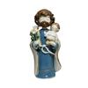 Holy Family Statue St.Joseph with Youth Jesus Virgin Mary Resin Figurine Indoor Nativity Scene Tabletop Decoration Religious Gift