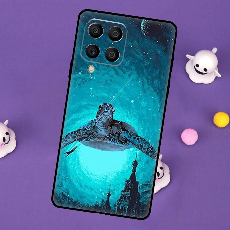 Coque Tortue de Mer Pour Samsung Galaxy M55 M15 M33 M13 M23 M53 M31 M51 M14 M34 M54 M20 M30s M52 M32 Étui