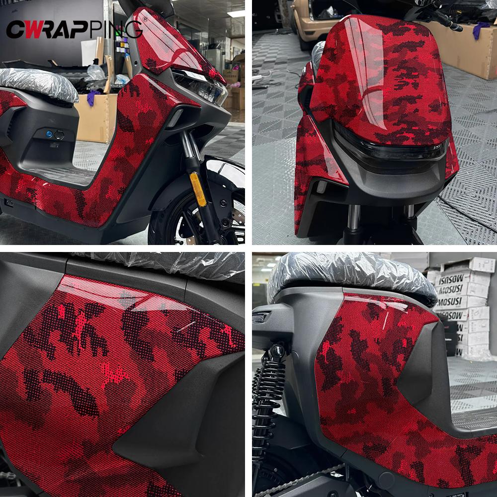 Car Accessories Motorbike Vinyl Film DIY Decorative Stickers Python Pattern Colour Change Film Auto Waterproof Protective Film