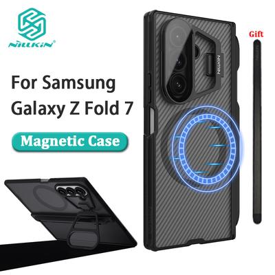 NILLKIN Etui dla Samsunga Galaxy Z Fold 7 5G Magnetyczny Camshield Podpórka z Etui na S-Pen Przezroczystość Osłona Ochronna Stojaka na Aparat