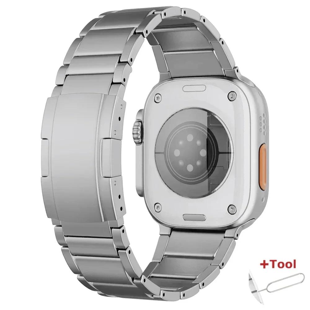 Titanium Business Strap for Apple Watch Series 11 46mm Ultra 3 2 49mm Band 45mm 44mm Luxury Correa for IWatch 9 8 7 6 Se 5 41mm