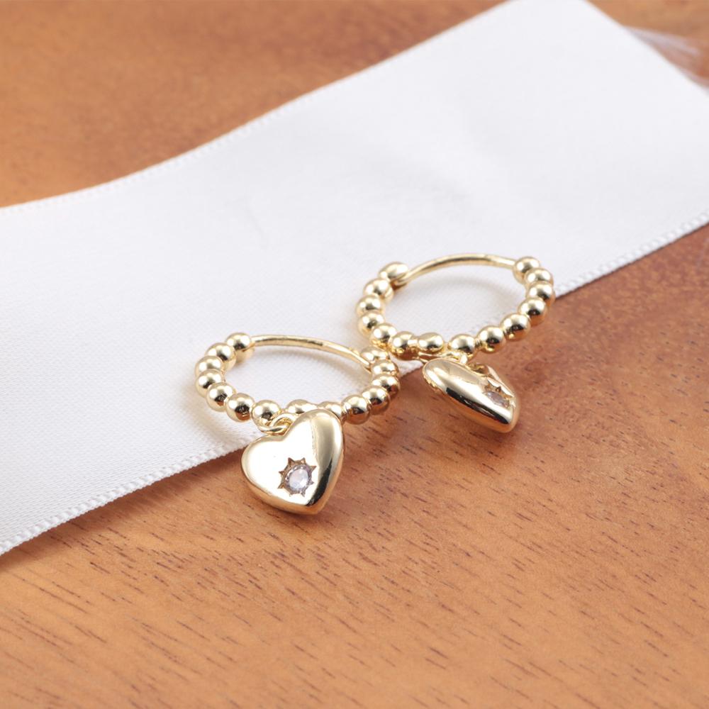 The Latest 925 Sterling copper Gold Heart Light Luxury Temperament Is Suitable For Daily Wear As A Gift For Women